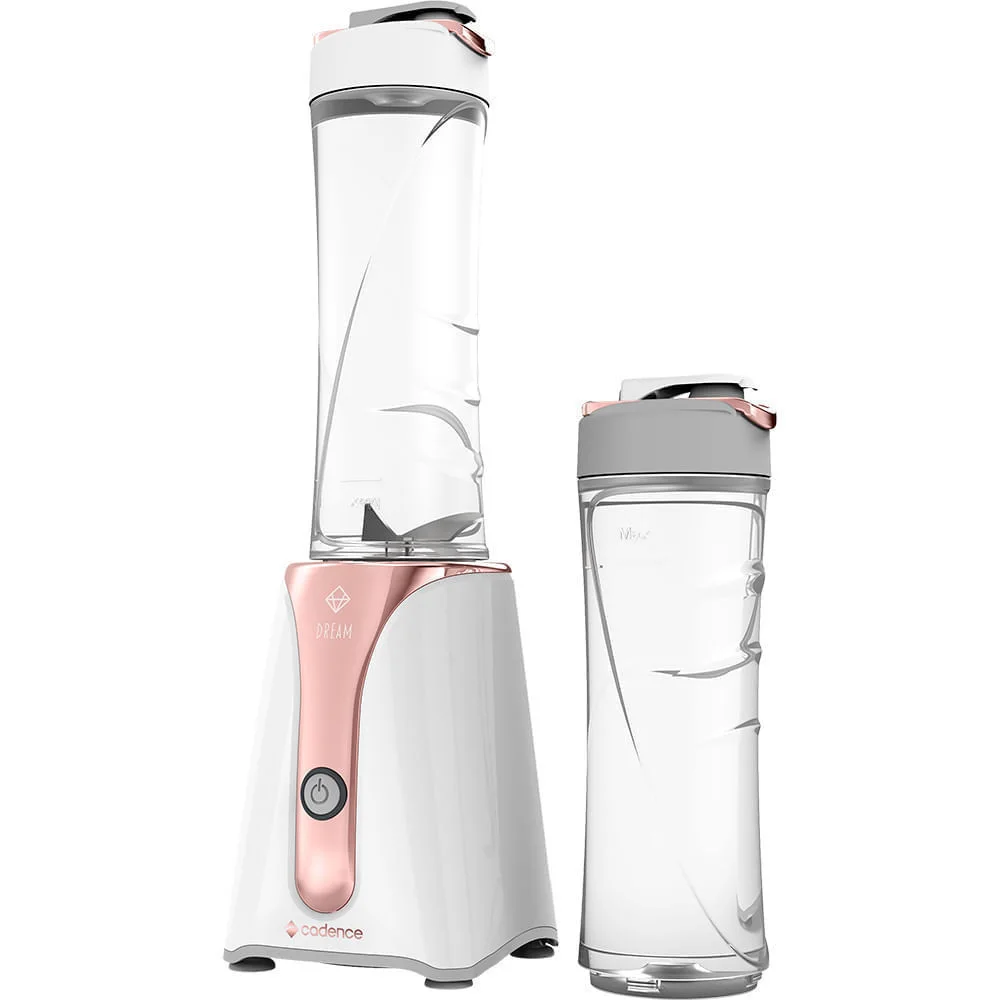 Blender Cadence Dream rosé com as duas jarras de copo